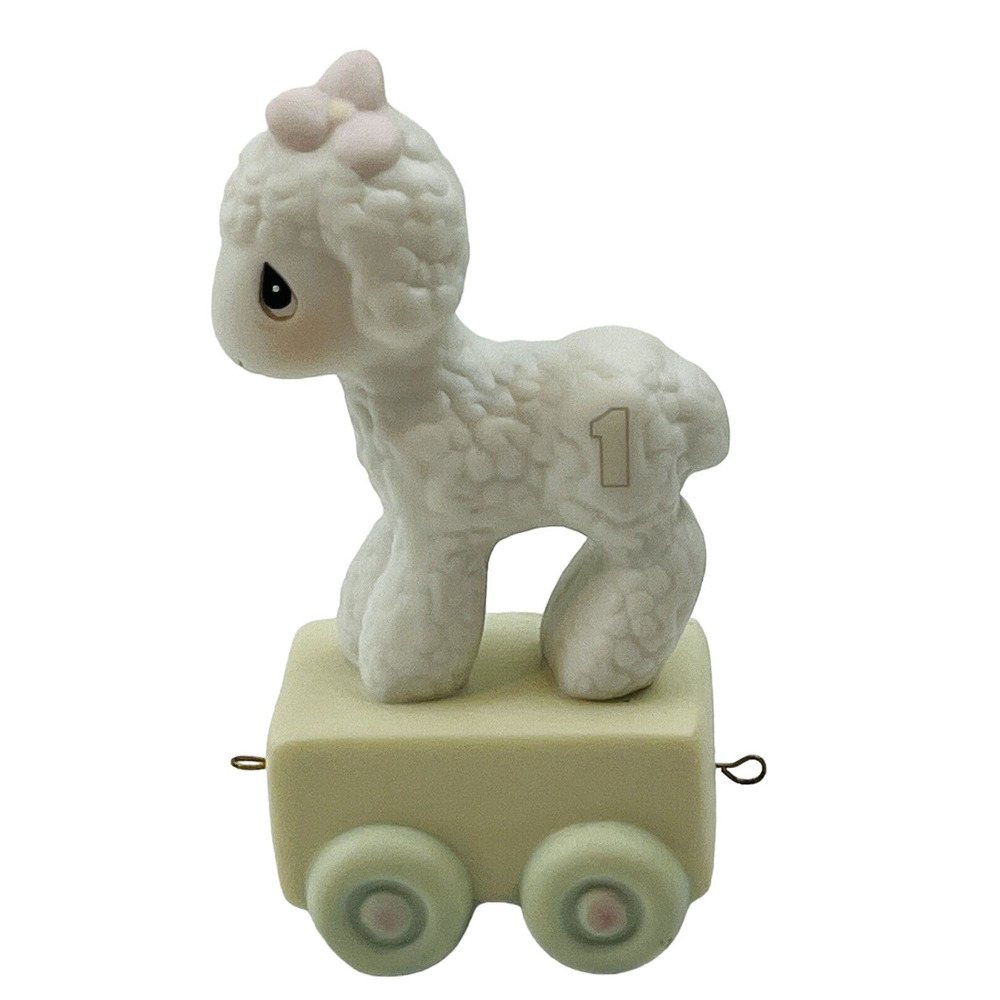 Precious Moments Happy Birthday Little Lamb Year 1 One Birthday Train Piece 1985